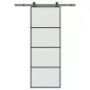  ESG üveg és alumínium tolóajtó fémszerelvény-szettel 76x205 cm