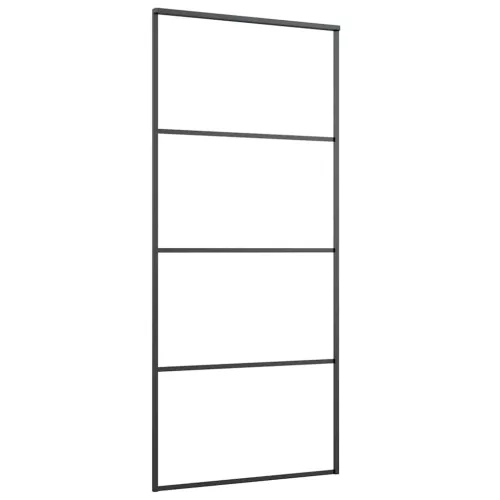  ESG üveg és alumínium tolóajtó fémszerelvény-szettel 90x205 cm