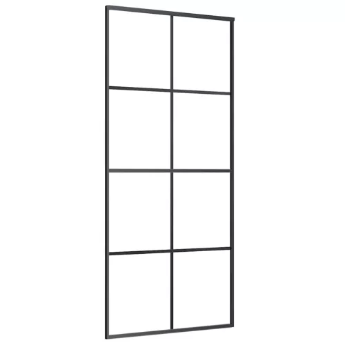  ESG üveg és alumínium tolóajtó fémszerelvény-szettel 90x205 cm