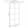  ESG üveg-alumínium tolóajtó fémszerelvény-szettel 102,5x205 cm