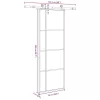  ESG üveg és alumínium tolóajtó fémszerelvény-szettel 76x205 cm
