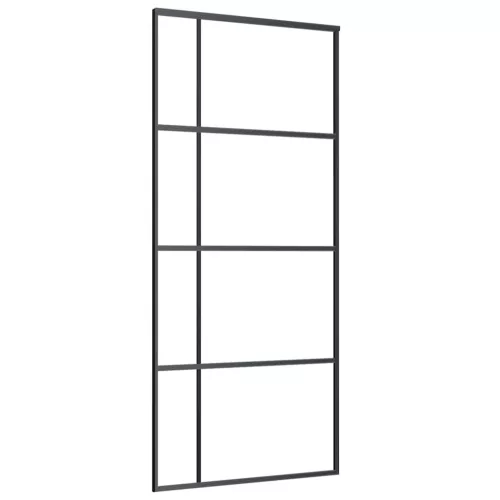  ESG üveg és alumínium tolóajtó fémszerelvény-szettel 90x205 cm