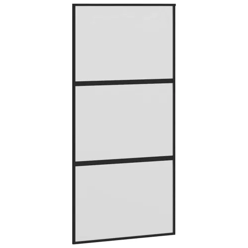  tolóajtó vasalatokkal 102,5x205 cm edzett üveg&Alumínium