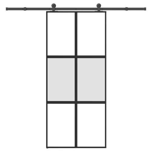  tolóajtó vasalattal 90x205 cm edzett üveg&Alumínium