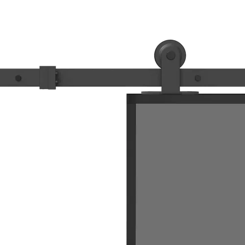  tolóajtó vasalattal 90x205 cm edzett üveg&Alumínium