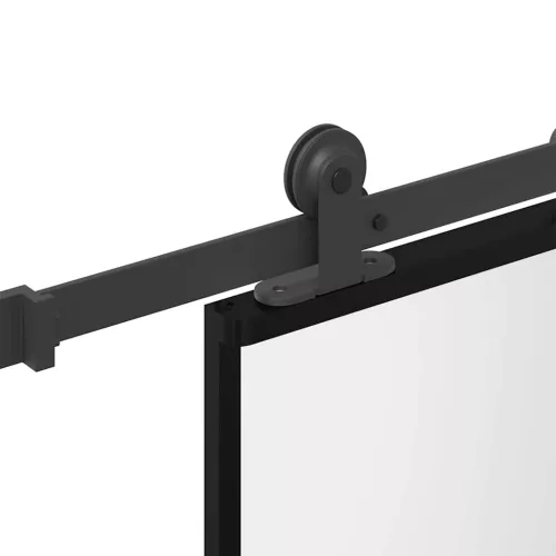  tolóajtó vasalatokkal 76x205 cm edzett üveg&Alumínium