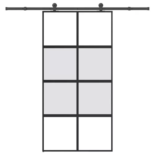  tolóajtó vasalatokkal 102,5x205 cm edzett üveg és alumínium