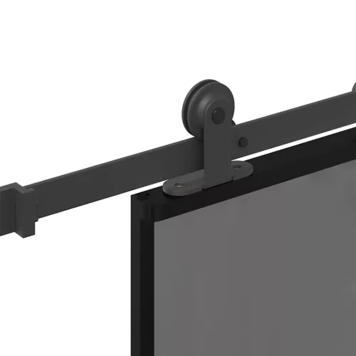  tolóajtó vasalatokkal 76x205 cm edzett üveg&Alumínium