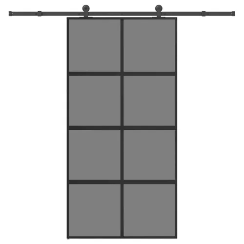  tolóajtó vasalatokkal 102,5x205 cm edzett üveg és alumínium