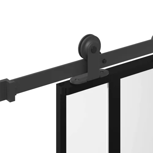  tolóajtó vasalatokkal 76x205 cm edzett üveg&Alumínium