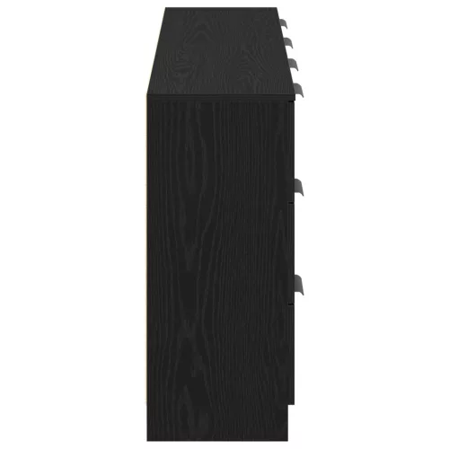  Pultok 2 db Fekete Ötcsokor 60x30x70 cm Mérnöki Fa