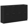  Széf 2 pcs Fekete tölgy 60 x 30 x 70 cm Faanyag