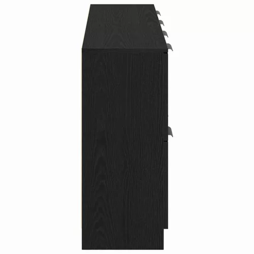  Széf 2 pcs Fekete tölgy 60 x 30 x 70 cm Faanyag