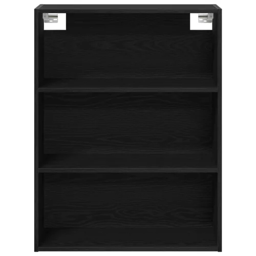  Magas Szekrény Fekete Tölgy 69.5x34x180 cm Mérnöki Fa