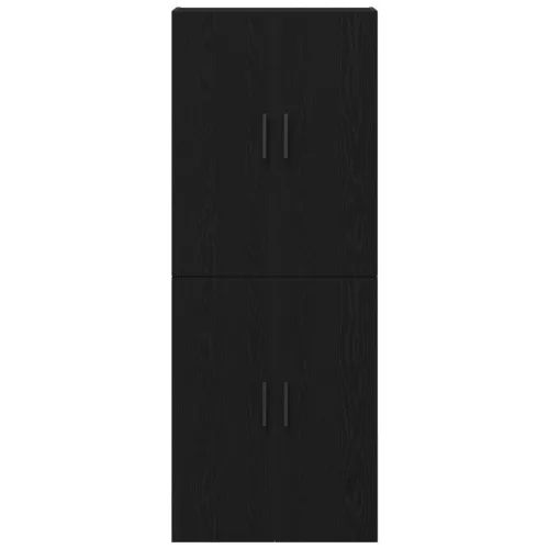  2 db szekrény fekete tölgy színben, mérete: 69,5x34x180 cm, mérnöki fa