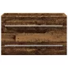  Fürdőszobai mosdószekrény 2 pcs Öreg fa 80 x 38,5 x 48 cm