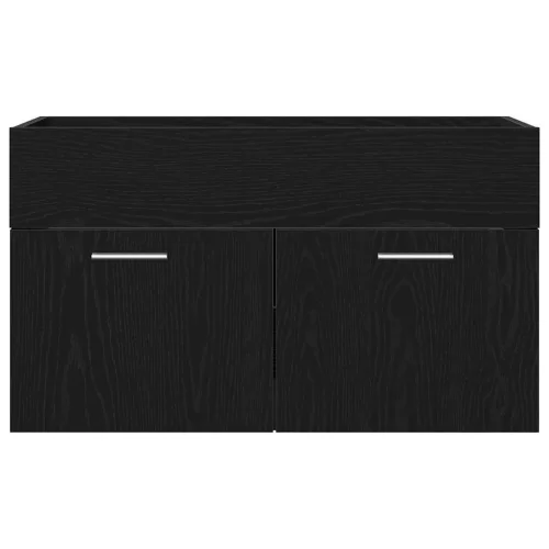  Mosdókagyló szekrény Fekete tölgy 90 x 38.5 x 46 cm Faanyag