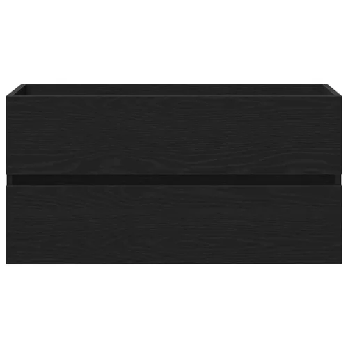  Mosdószekrény tárolóval Musta tammi 90 x 39 x 62 cm Faanyag