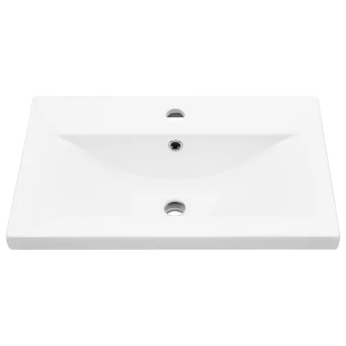  mosdószekrény beépített medencével Fekete tölgy MDF