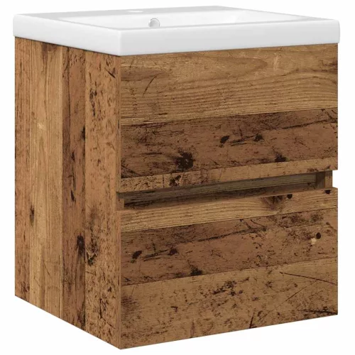  Mosdószekrény tárolóval Musta tammi 41 x 39 x 62 cm Faanyag