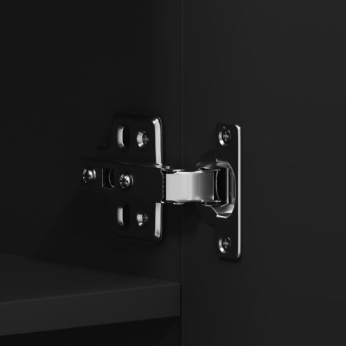  Cipőtároló Fekete 80x35,5x180 cm Mérnöki Fa