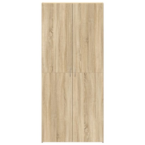  Cipőtartó Sonoma tölgy 80x35,5x180 cm Műgyanta