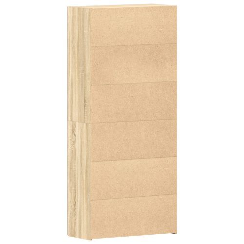  Cipőtartó Sonoma tölgy 80x35,5x180 cm Műgyanta