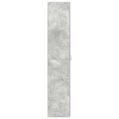  Cipőtároló Betontömb Szürke 80x35,5x180 cm Szerelt Fa