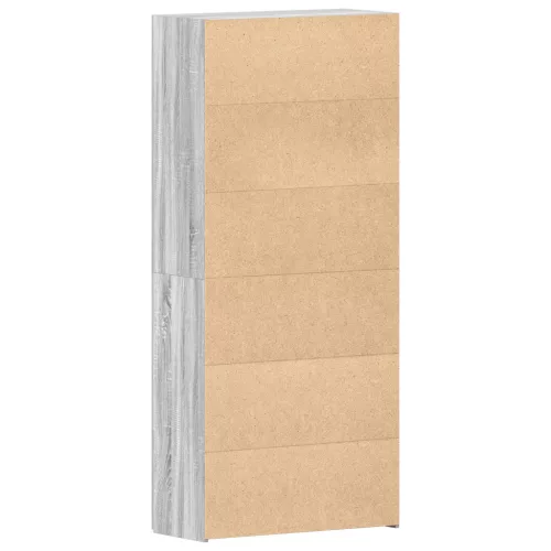  Cipőtároló Szürke Sonoma 80x35,5x180 cm Mérnöki Fa