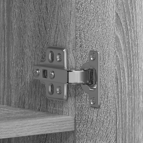  Cipőtároló Szürke Sonoma 80x35,5x180 cm Mérnöki Fa