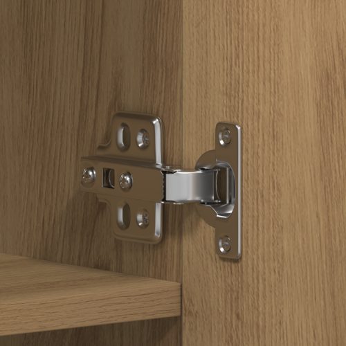  Cipőszekrény Kézműves Tölgy 80x35,5x180 cm Műszaki Fa