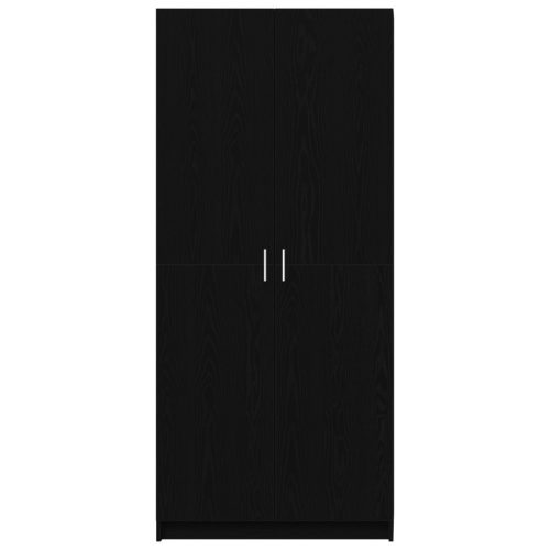  Szobaöltöny Fekete Tölgy 80x51x180 cm Mérnöki Fa