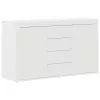  Fehér Oldalszekrény Fehér Fa 120 x 36 x 69 cm Tárolás