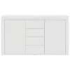  Fehér Oldalszekrény Fehér Fa 120 x 36 x 69 cm Tárolás