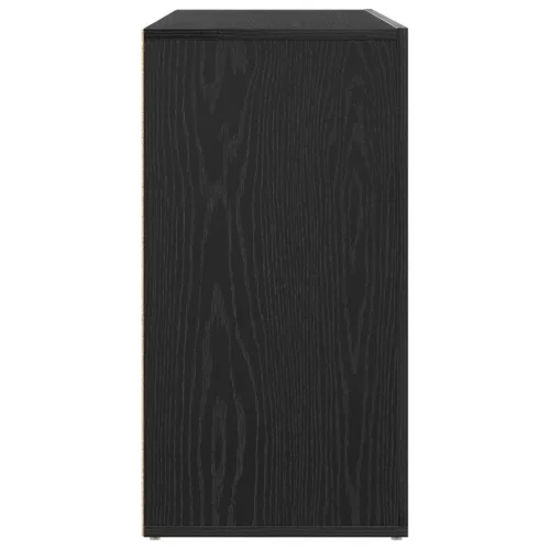  Oldalszekrény Fekete tölgy Szerelt fa 120 x 36 x 69 cm Tárolás