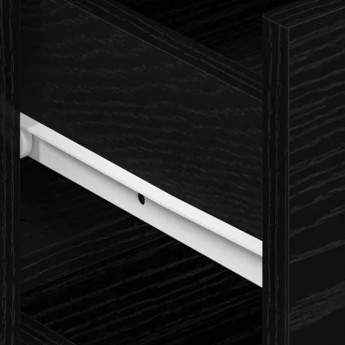  Oldalszekrény Fekete tölgy Szerelt fa 120 x 36 x 69 cm Tárolás