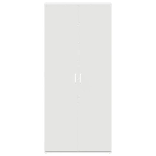  Cipőszekrény Fehér 80x39x180 cm Műanyag