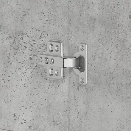  Cipőszekrény Beton Szürke 80x39x180 cm Mérnöki fa