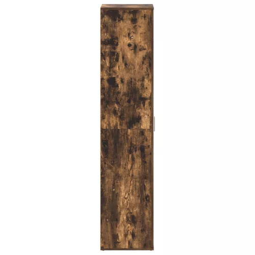  Cipőszekrény Füstölt Tölgy 80x39x180 cm Szerelt Fa