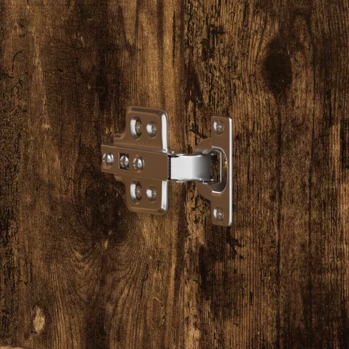  Cipőszekrény Füstölt Tölgy 80x39x180 cm Szerelt Fa