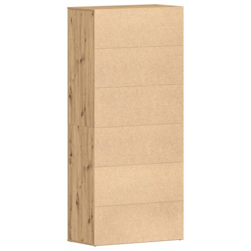  Cipőszekrény Tölgy 80x39x180 cm Mérnök által tervezett fa