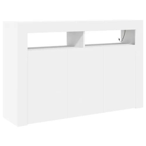  Fehér Oldalszekrény Fehér Mérnöki fa 116 x 30 x 75 cm Modern