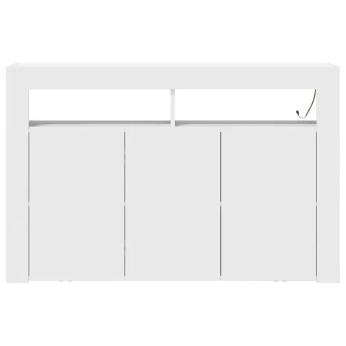  Fehér Oldalszekrény Fehér Mérnöki fa 116 x 30 x 75 cm Modern