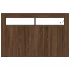  Oldalszekrény Barna tölgy Mérnöki fa 116 x 30 x 75 cm