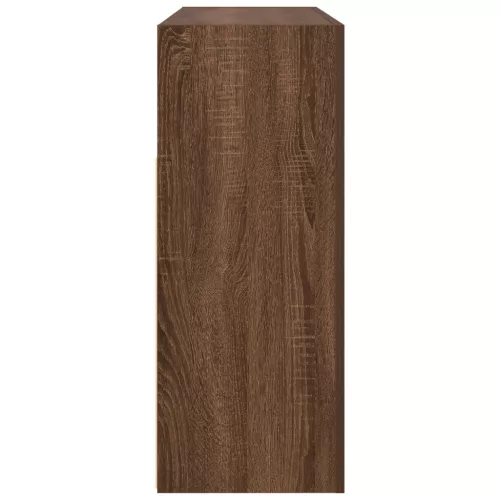  Oldalszekrény Barna tölgy Mérnöki fa 116 x 30 x 75 cm