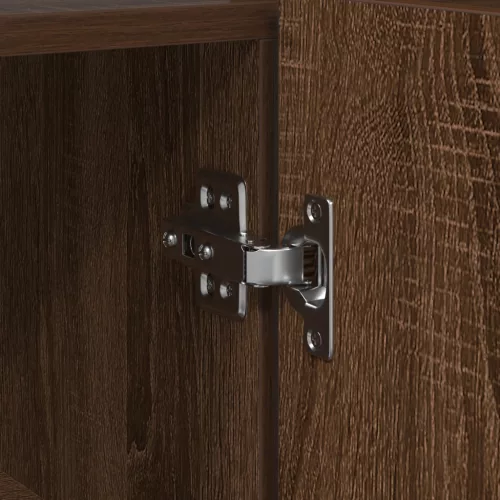  Oldalszekrény Barna tölgy Mérnöki fa 116 x 30 x 75 cm