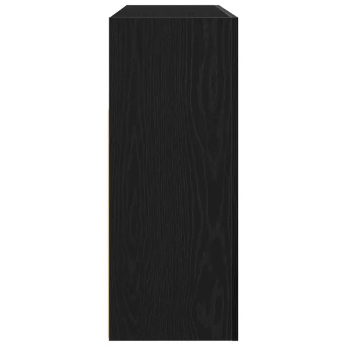  Oldalszekrény Fekete tölgy Rétegelt lemez 116 x 30 x 75 cm