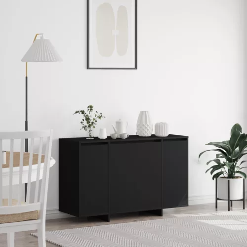  Fekete oldalszekrény Fekete Mérnök által tervezett fa