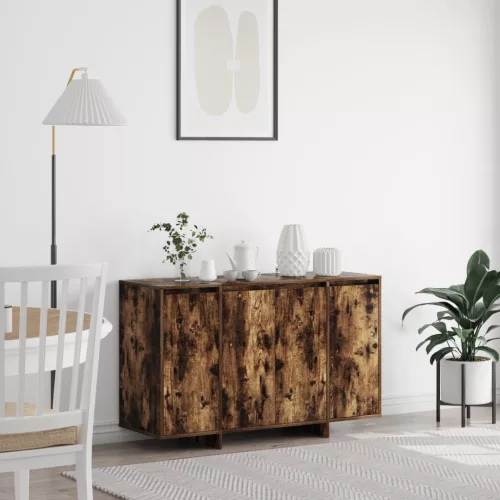  Füstölt tölgy vitrine Füstölt tölgy Szerelt fa 120 x 41 x 75 cm