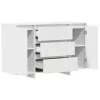  Oldalszekrény Fehér 120x41x75 cm MDF